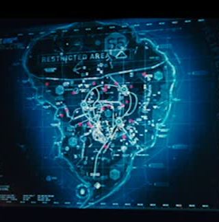 Isla Nublar map from Jurassic World